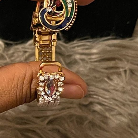 2 Peacock Bangle Bracelets - Picture 5 of 8